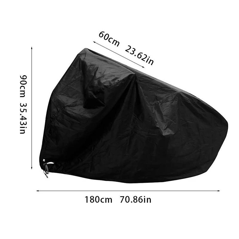 1 шт. непромокаемый чехол для горного велосипеда водонепроницаемый чехол для хранения велосипедов гаража защита от пыли для наружного велосипеда Черный