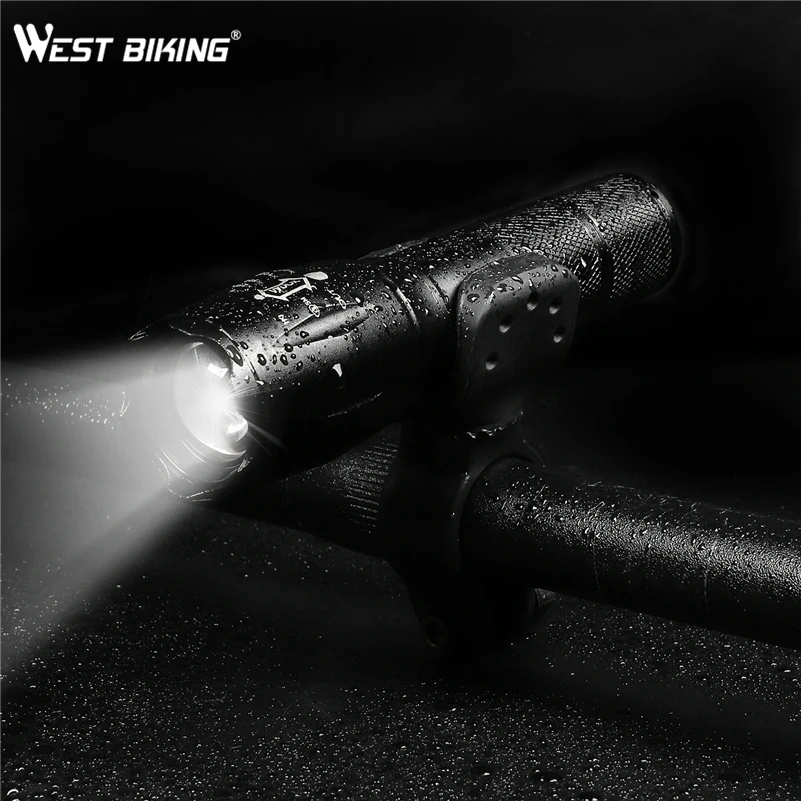 WEST BIKING Bike Light T6 4000 Lumens Zoomable Bicycle Front Light Linterna Torch Led Flashlight Bike Frame Lights Cycling Light