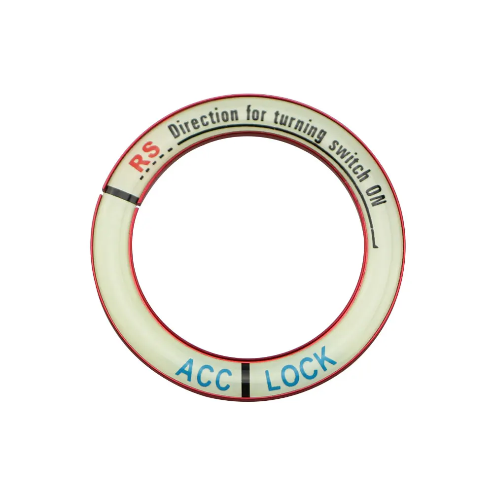 Carmilla автомобильный двигатель старт Стоп ключ зажигания для Renault Koleos Fluenec широта Kadjar Captur Talisman Megane RS Sandero - Название цвета: Red Luminous