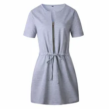 Funoc Летняя Сексуальная Женская юбка офисная эластичная талия Женская повседневная с коротким рукавом пляжная мини юбка халат vestidos mujer