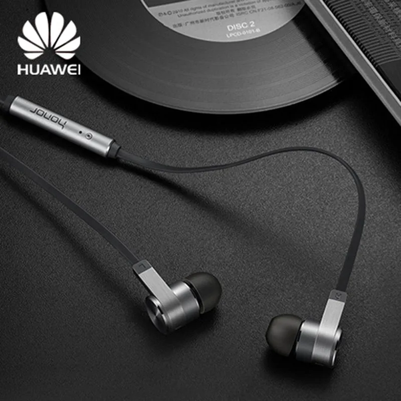 Оригинальные брендовые наушники Huawei Honorde AM13 Honor с микрофоном вкладыши улучшенным