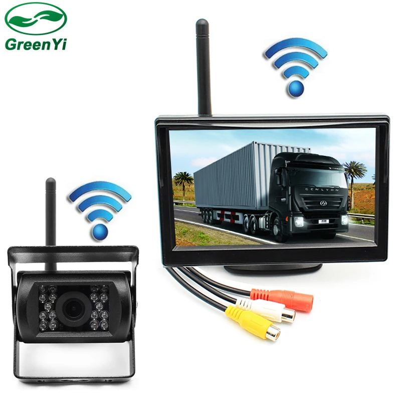 Digital Wireless Backup Camera System with 5" HD Rearview Monitor Sony