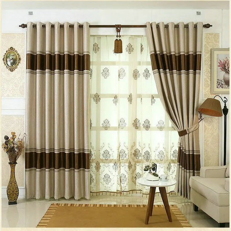 Online kaufen groÃhandel designer gardinen vorhänge aus china ... Wohnzimmer gardinen design