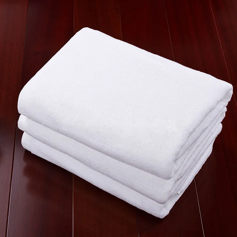 Pakistan Cotton Bath Towel White for Hotel 70cmx140cmin Bath Towels