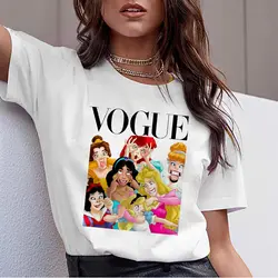 2019 женская летняя футболка с графическим принтом, Женская забавная футболка принцессы, модная футболка Harajuku, корейские топы, Kawaii, уличная