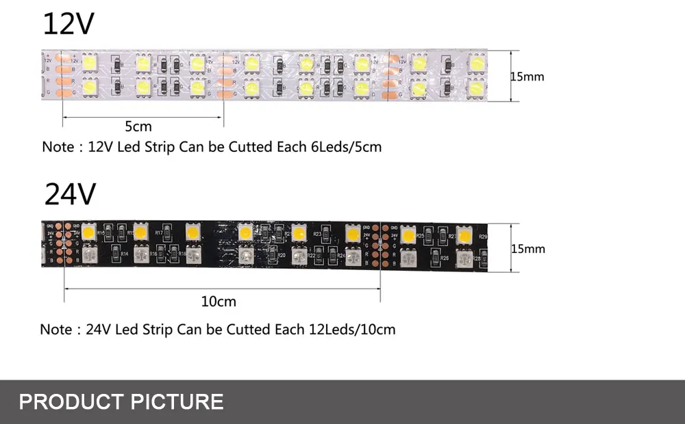 5050 Двухрядные RGB светодиодные ленты водонепроницаемый 120 светодиодный s/m 5 м чёрно-белые печатные платы RGBW RGBWW светодиодный светильник DC 12 В 24 В IP30/IP67