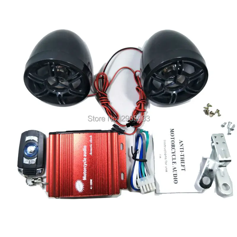 Anti Theft Motorcycle audio set radio speakers sound moto amplifier 12V