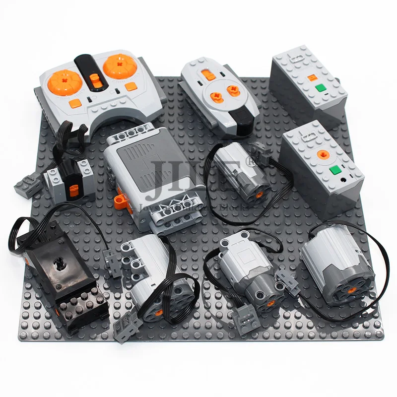 

Compatible Technic Building Bricks Blocks Motor Combination Electric Machinery Battery Case with Remote Infrared Control Handle