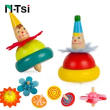 Детские деревянные вращающиеся игрушки, красочные забавные Классические игрушки для детей, подарки для родителей и детей, танцевальный клоун