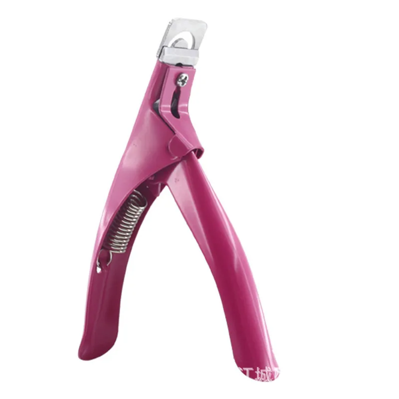 pink U shape nail cutter