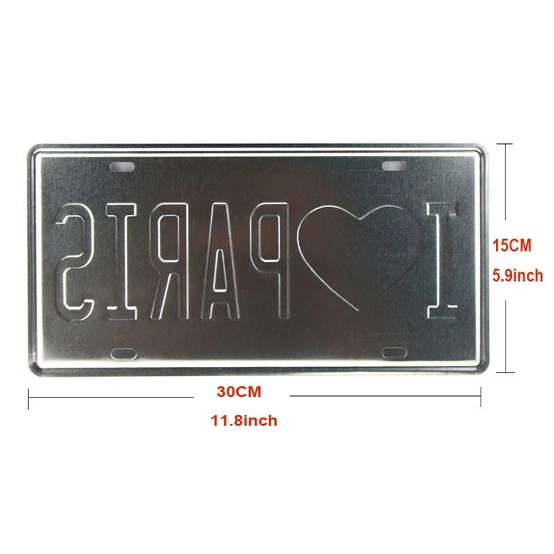 New York License Plate Metal Sign Plate Empire State 30 cm Souvenir
