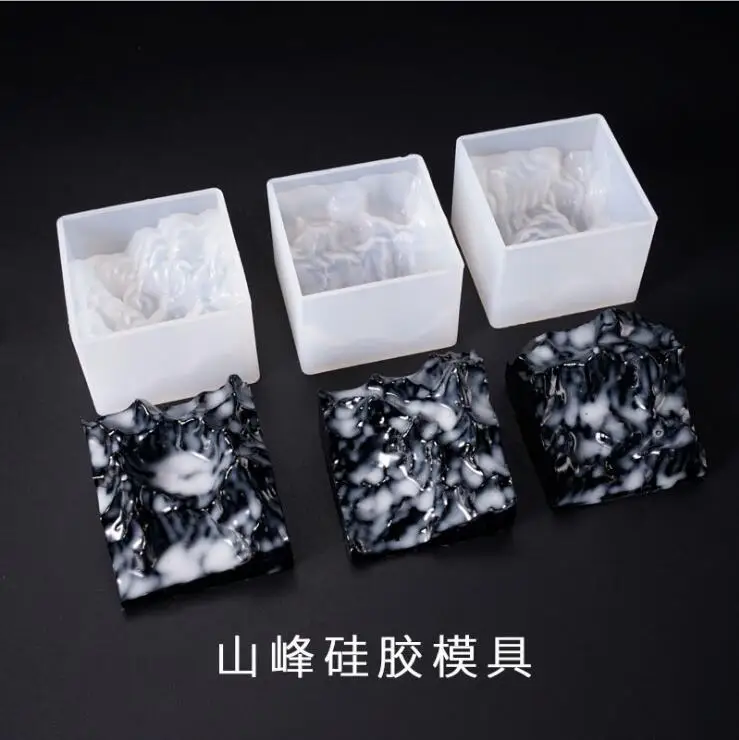 

New Transparent Silicone Mould Dried Flower Resin Decorative Craft DIY Mountain snow mountain Mold epoxy resin molds for jewelry