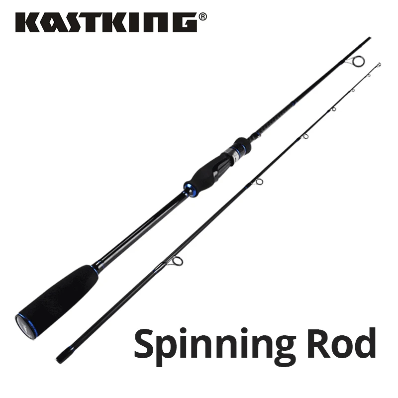 

KastKing New Cadet Ultralight Carbon Spinning Casting Fishing Rod with 2 Rod Tips 1.98m 2.10m Baitcasting Rod