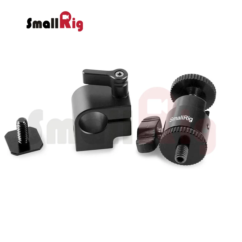 SmallRig 15 мм одиночный стержень зажим с креплением на горячий башмак микро шаровая