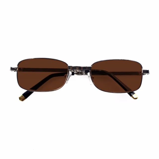 1x Folding Tinted Brown Polarized Prescription Glasses Mens Womens Eyewear Office Home Outdoors
