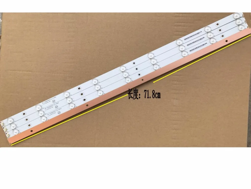 

9LEDS 100% New LCD LED light for 50 inch TV universal LED backlight strip 9 lamp length 71.8CM