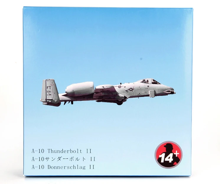 1/100 масштаб Fairchild Республика A-10 Thunderbolt II Warthog истребитель литой металлический самолет военная модель игрушки