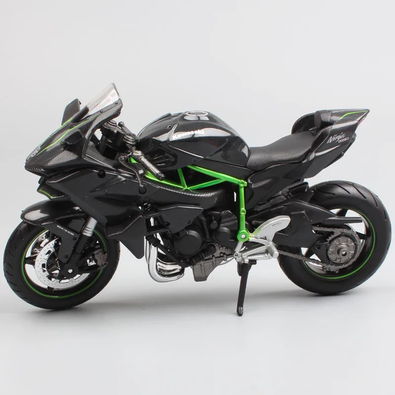 1:12 Масштаб Kawasaki Ninja H2 H2R литье под давлением спортивный велосипед трек гоночный мотоцикл supercharged модели миниатюры велосипед игрушка для ребенка