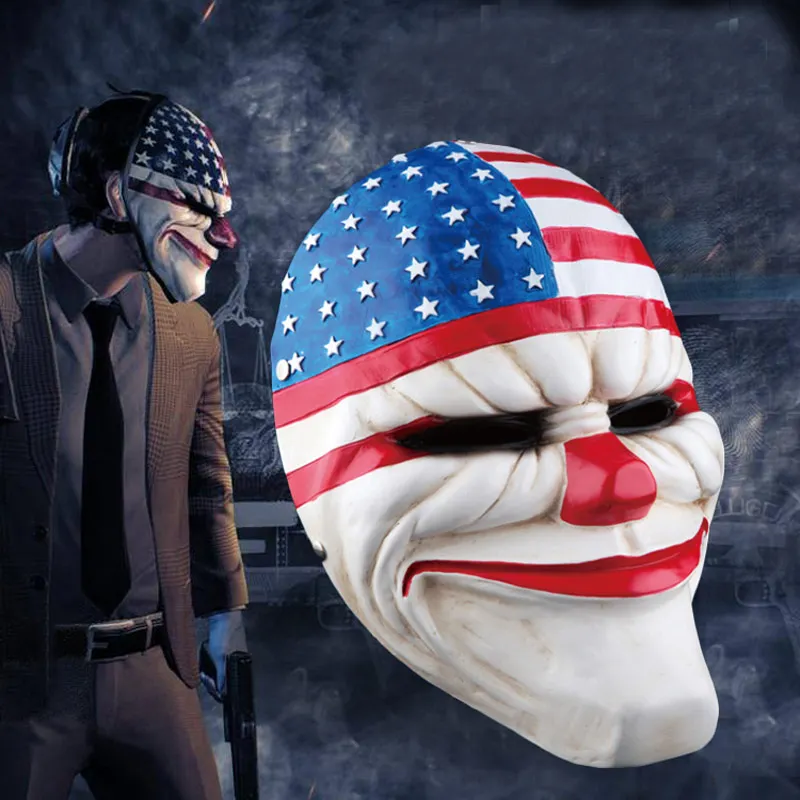 High Quality Resin Scary Mask Halloween Full Face Protection Party