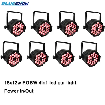 

8pcsx Stage Par light LED 18x12W RGBW 4in1 Disco Light DMX,party,dj,club,wedding par light rgbw