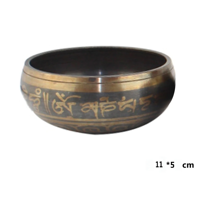 Гималайская чаша для рук декоративная чакра медитация настенные блюда Йога Тибетский буддизм, латунь Поющая чаша - Цвет: 11cm