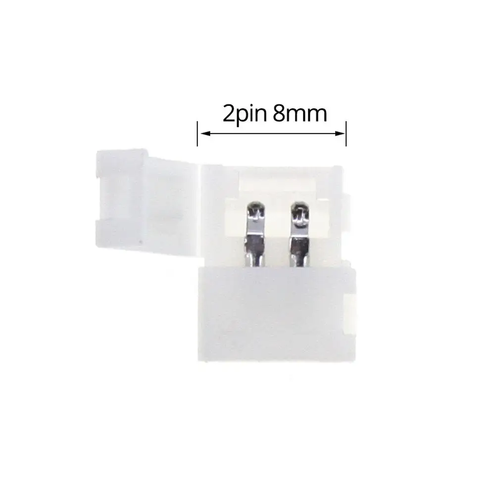 Светодиодная лента 5 шт соединители 2pin 4pin 5pin 8 мм 10 Бесплатная сварка для SMD 3528 2835