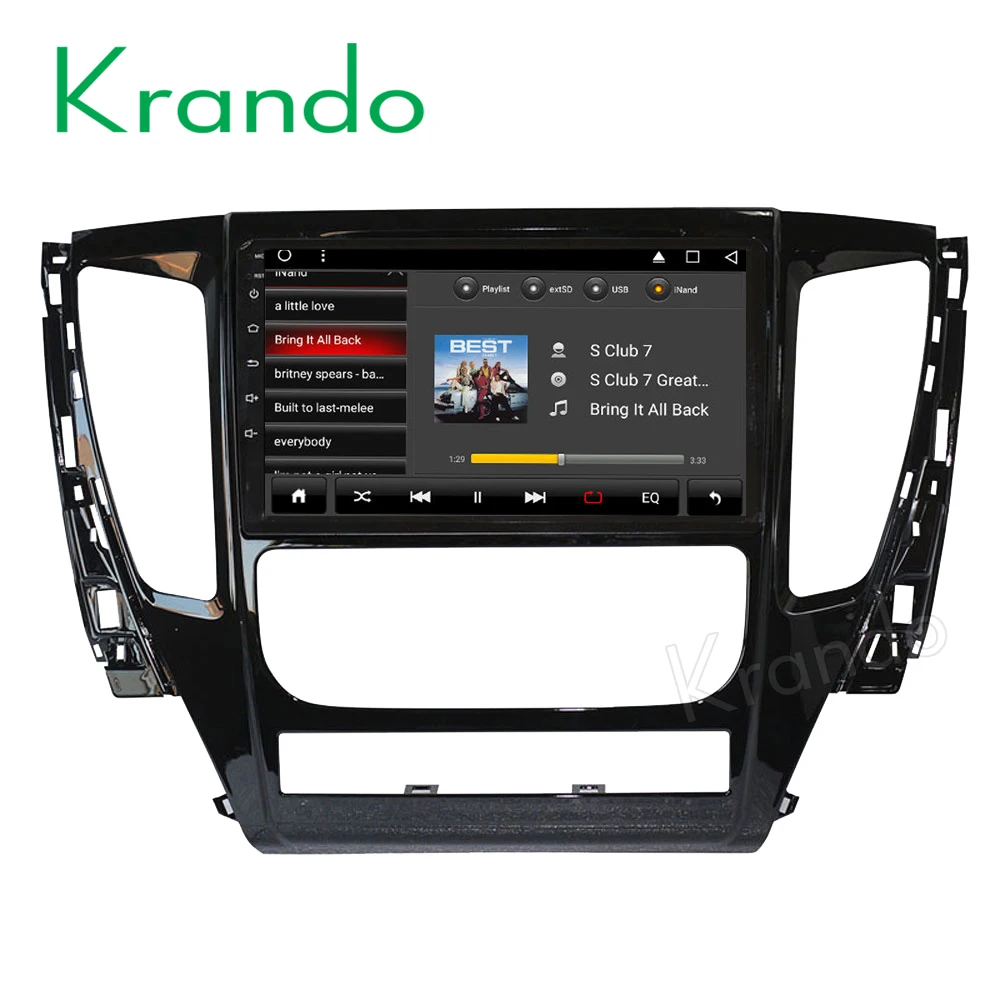 Krando Android 8 1 10 &quot(Нет dvd) Автомобильный навигатор gps для mitsubishi pajero 2016 2018 2017 радио