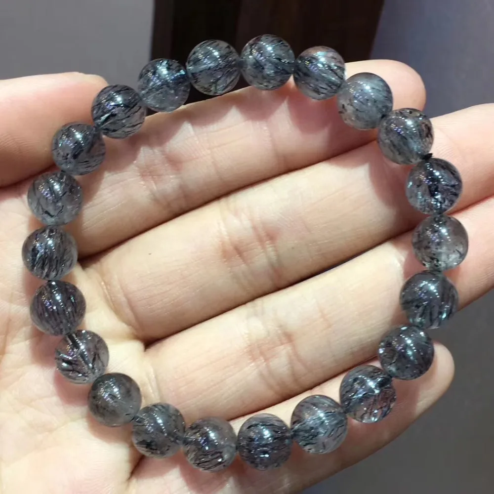 Natural Black Currant Super 7 Melody Quartz Fashion Bracelet (1)