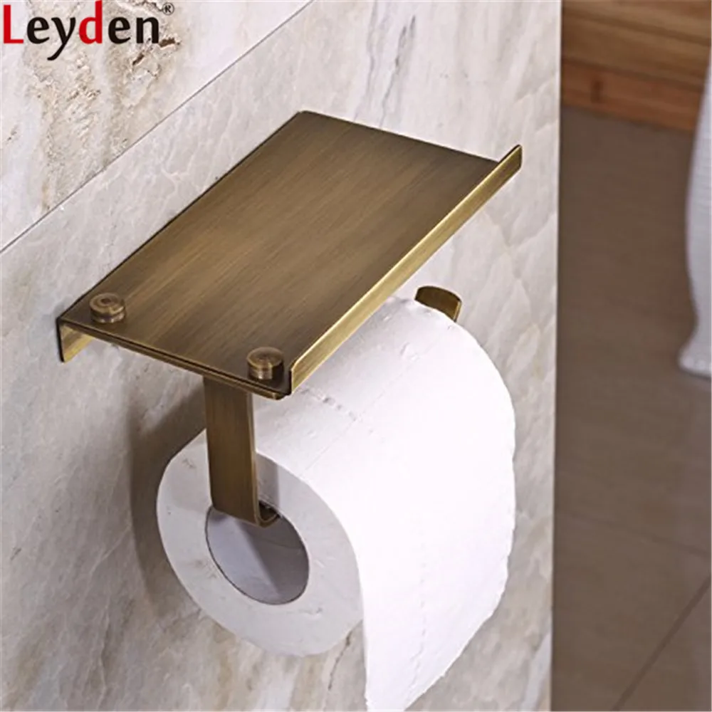 Leyden Antique Brass Wall Mounted Toilet Paper Holder Tissue Holder Roll Paper Holder Bathroom Accessories Phone Holder цена Leyden Antique Brass Wall Mounted Toilet Paper Holder Tissue Holder Roll Paper Holder Bathroom Accessories Phone Holder цены онлайн