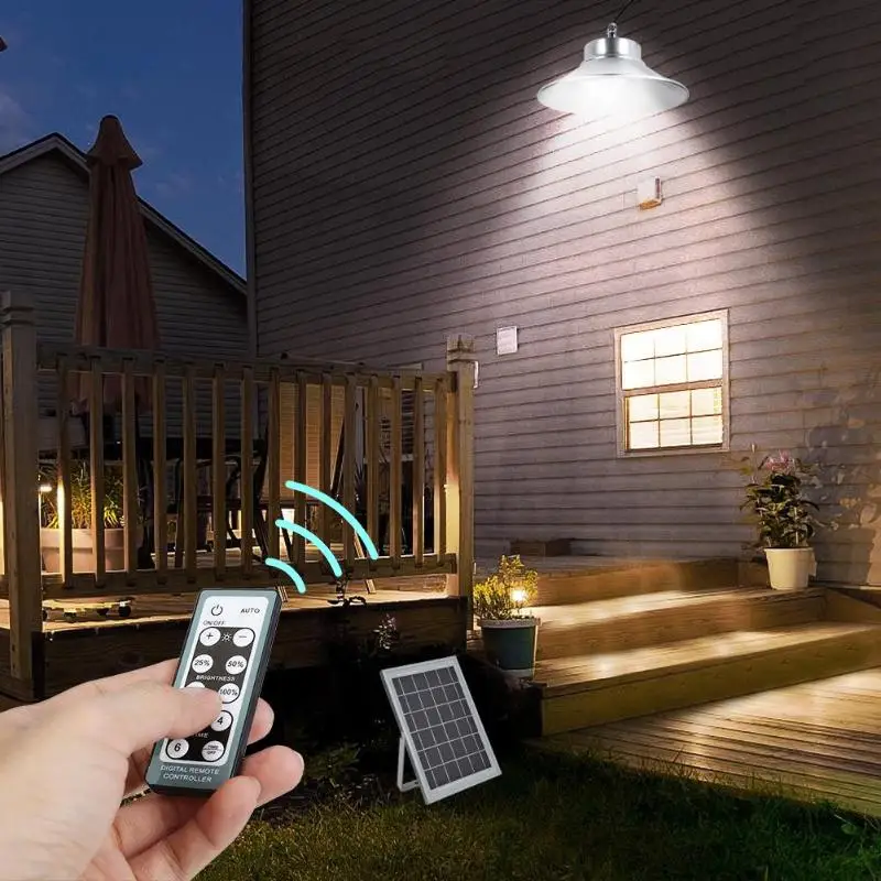 

Outdoor Solar Hanging Light 28 5730 LED Remote Control Lamp Home Courtyard Garden Lighting Solar Panel Camping Hanging Lamp