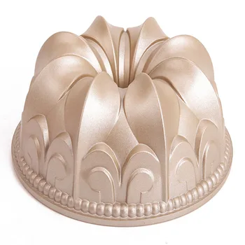 

Cake mold Golden lily non-stick hollow cake mold cast aluminum material 002