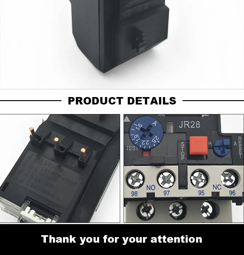 JR28-25 переменного тока 3-полюсный защиты электродвигателя реле тепловой перегрузки 0,63-1A 1-1.6A 1,6-2.5A 5,5-8A 7-10A 9-13A 12-16A 17-25A для CJX2-9-32