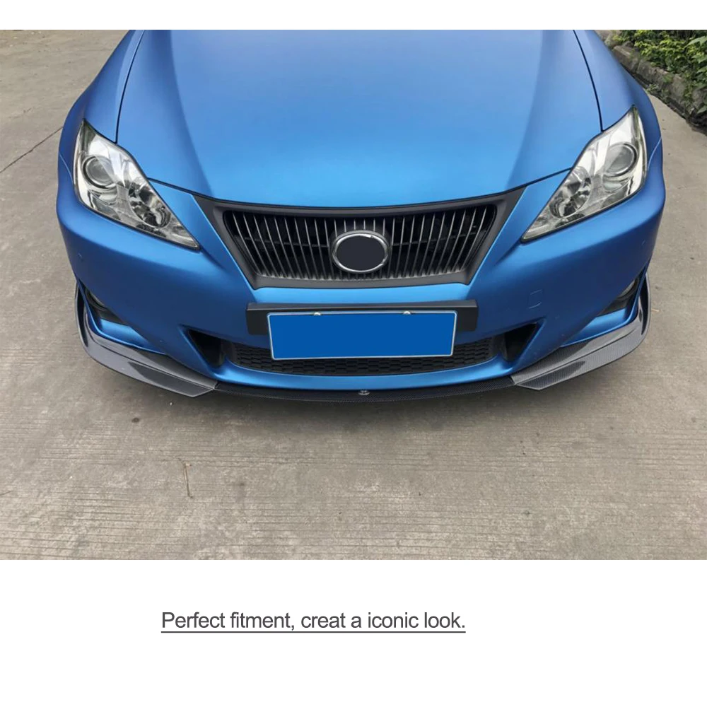 Углеродное волокно передний бампер автомобиля Спойлер для Lexus IS F IS250 IS300 седан 4 двери только 2011 2012 добавить на