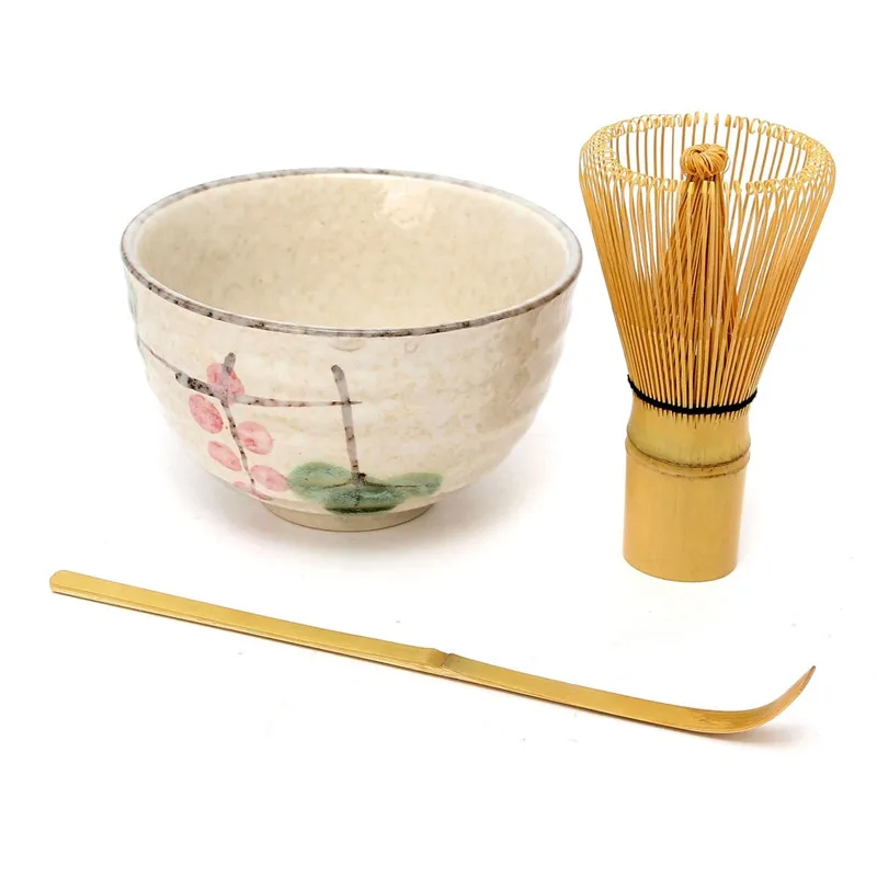 3 в 1 чайная церемония матча керамическая чашка для чая бамбуковая ложка веничек