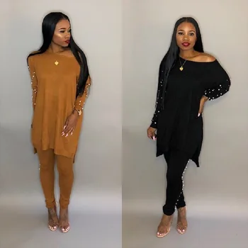 

Women's Fashion Autumn and Winter Women's Sweater Suit Pants