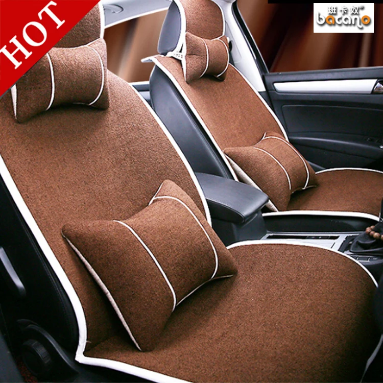 

BACANO Hot Sale Universal Car Seat Interior Accessories faux fur Material Car Seat Cover Easy to install 5 colors 2018new