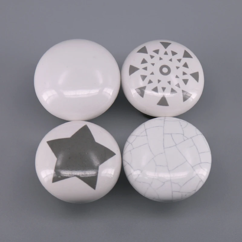 

1x Vintage Shabby Ceramic Knobs Furniture Decor Drawer Knobs Cupboard Wardrobe Cabinet Drawer Door Handles Pulls Dia 33mm