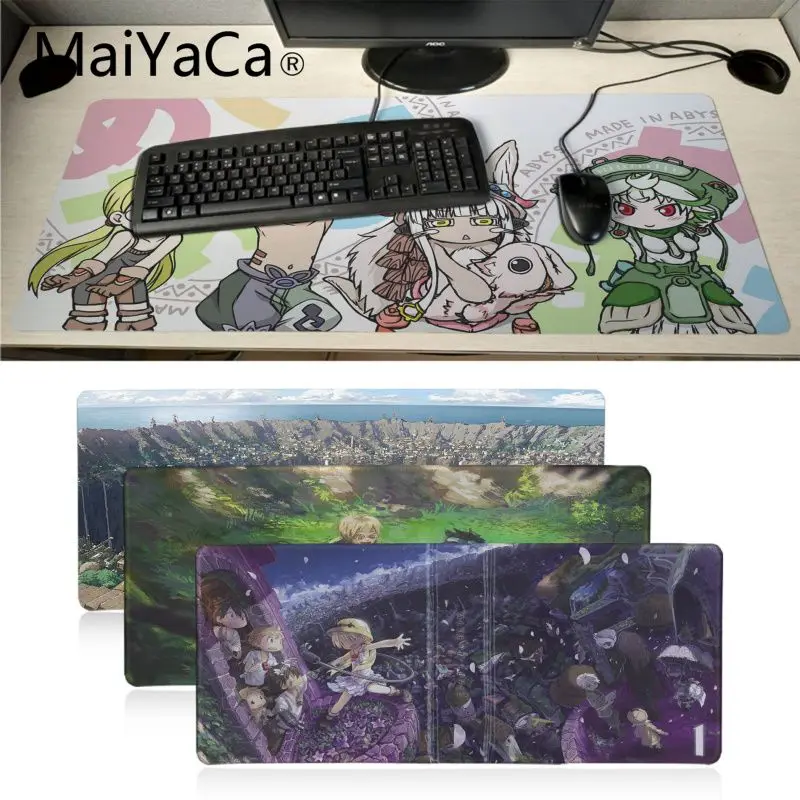 

MaiYaCa Custom Skin made in abyss Large Mouse pad PC Computer mat Design Pattern Computer Mousepad Gaming Mouse Pad