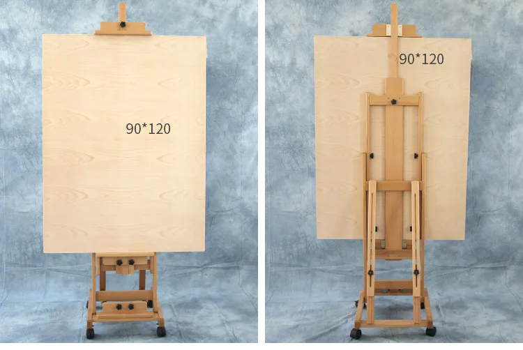 Pintura em Aquarela a Óleo de Dupla Quadro de Madeira Suporte de Pintura Cavalete Artista Caballete Pintura Finalidade Maciça Acessórios 9 madeira maciça cavalete suporte de pintura acessórios