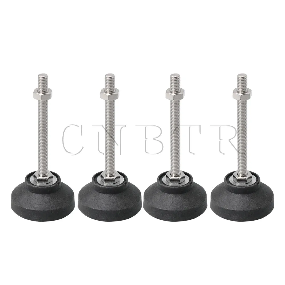 

CNBTR M8x80mm Thread 50mm Dia Adjustable Leveling Feet Table Desk Glides Furniture Feet Leg Leveler Replace Parts Pack of 4