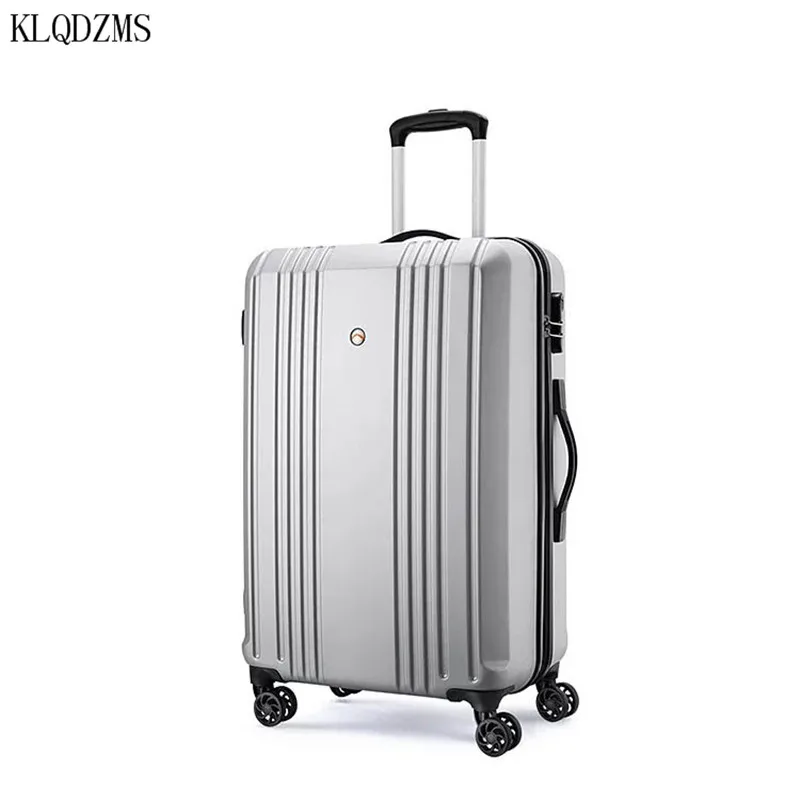 KLQDZMS 24inch Rolling Luggage Women Travel Suitcase Long Way Trip Trolley on Wheel Men Fashion Design mala de viagem | Багаж и сумки