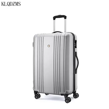 

KLQDZMS 24inch Rolling Luggage Women Travel Suitcase Long Way Trip Trolley Suitcase on Wheel Men Fashion Design mala de viagem