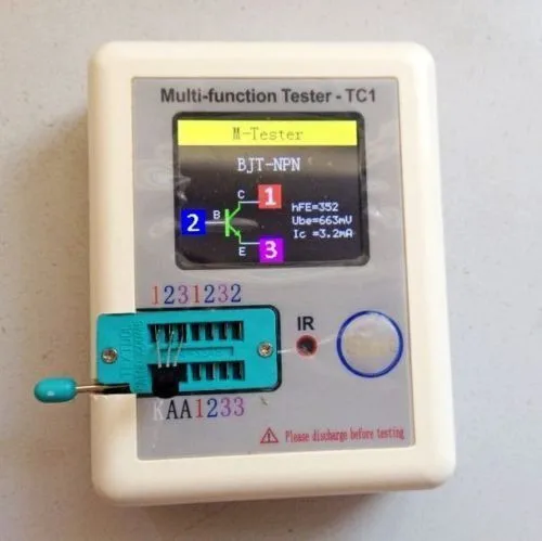 Карманный транзисторный тестер LCR-TC1 полноцветный графический дисплей