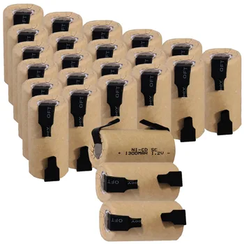 

24 pcs SC 1300mah 1.2v battery NICD rechargeable batteries for electric screwdriver electric drill 4.25cm*2.2cm for power tools