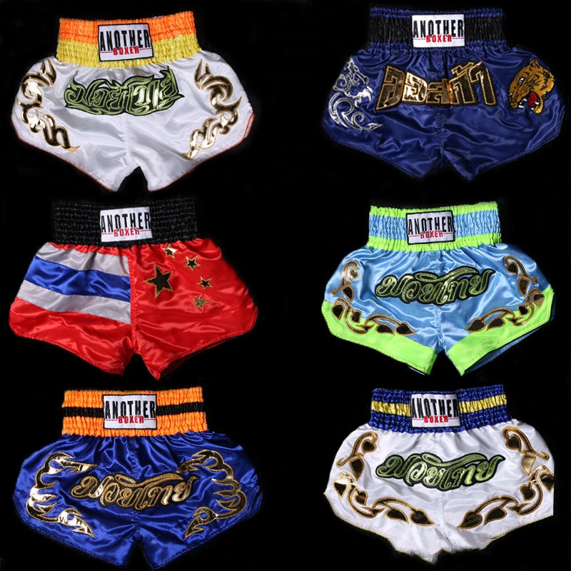

2019 Fitness Training Sanda Men boxing shorts Muay Thai shorts mma shorts muay thai boxing shorts fight shorts boxeo kick boxing