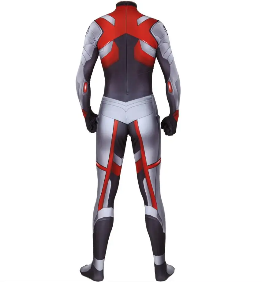 New Avengers Endgame Quantum Realm Cosplay Costume Superhero Captain America Captain Marvel Zentai Bodysuit Suit Jumpsuits