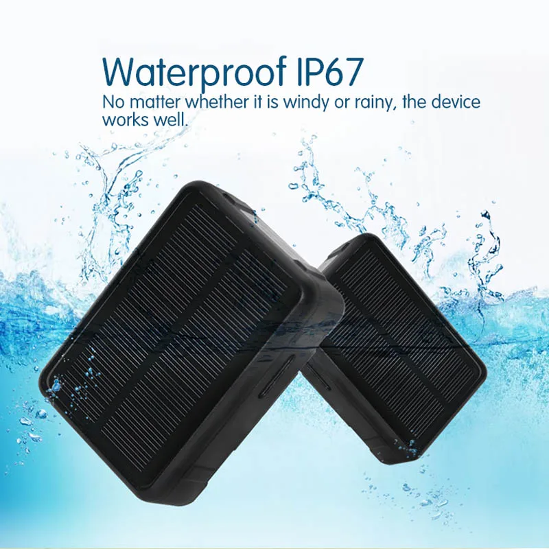 4G Solar GPS Tracker Power Sheep Cow Cattle RF-V44 9000mAh Waterproof Voice monitoring Anti-remove SOS Alarm
