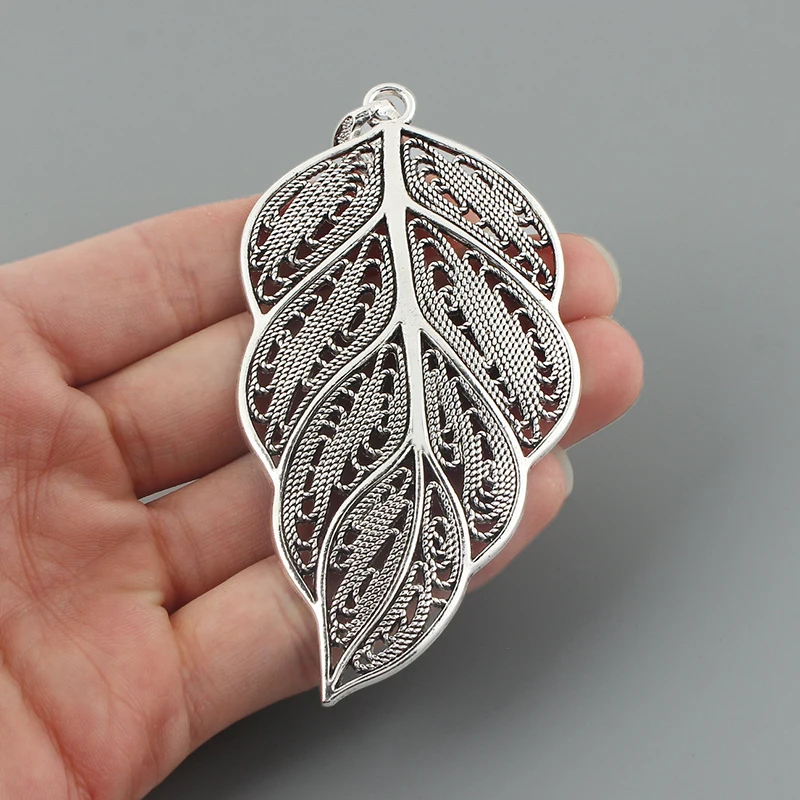 2 шт. подвески в виде листьев филиграни 95 х46 мм|diy pendant|pendant diyalloy pendant |
