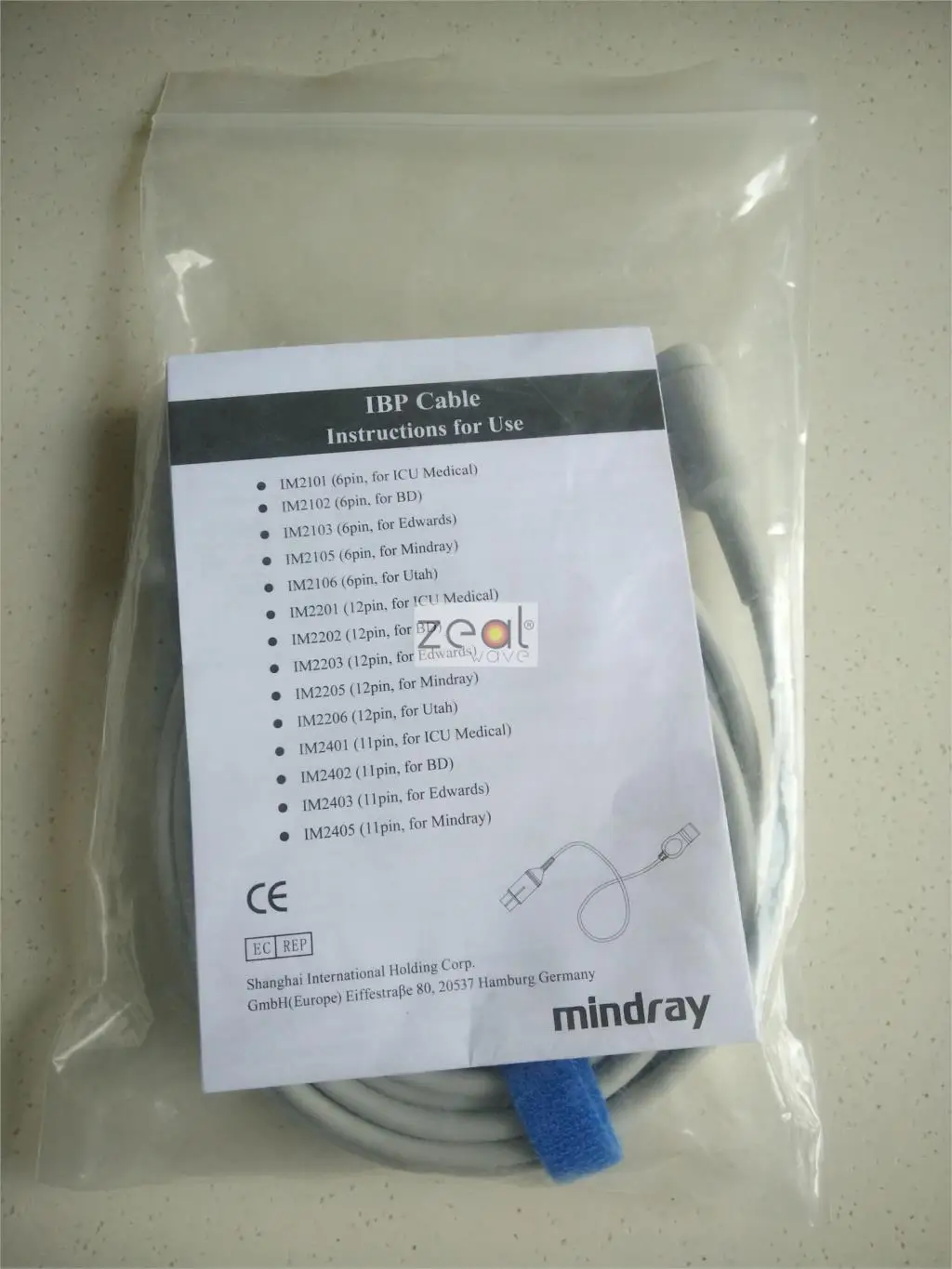 Для Mindray 115-020486-00 12-Pin инвазивных Давление основной кабель IM2205
