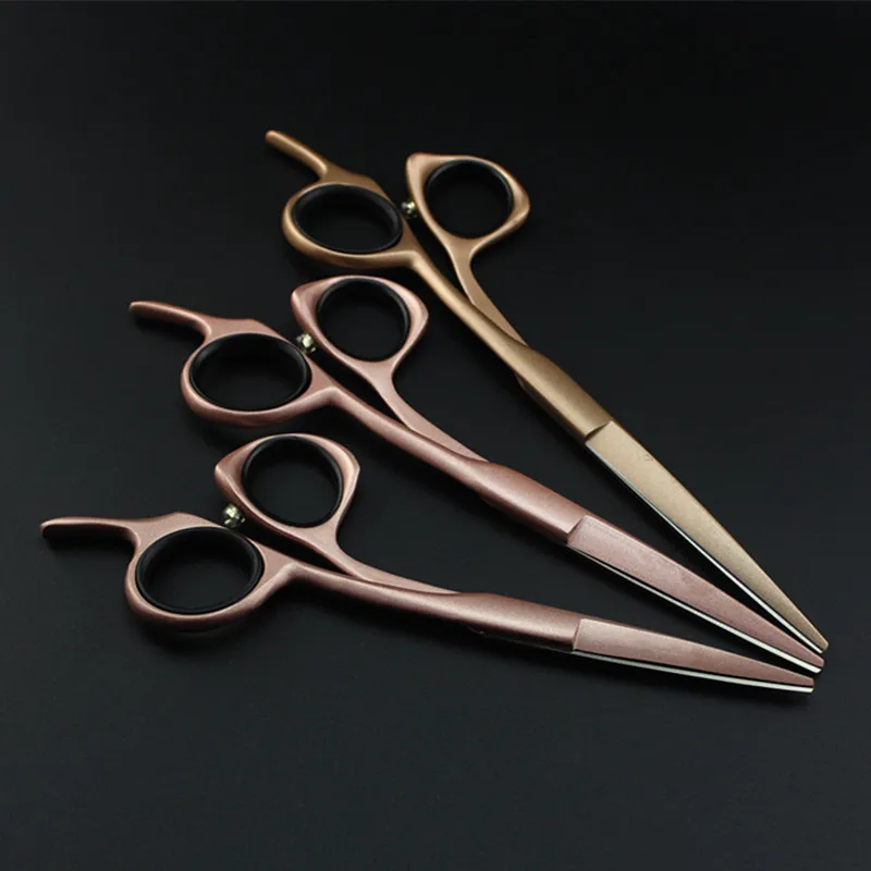 Профессиональные японские 5 5,5 6 дюймов золотые ножницы для стрижки волос, парикмахерские ножницы makas, парикмахерские ножницы